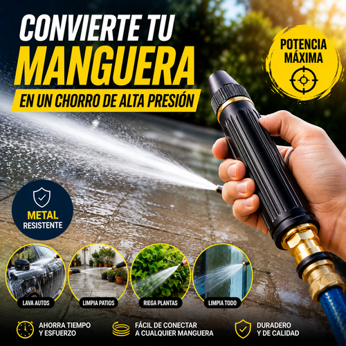 Kit 3 Boquillas de Alta Presión | Convierte tu Manguera en Hidrolavadora